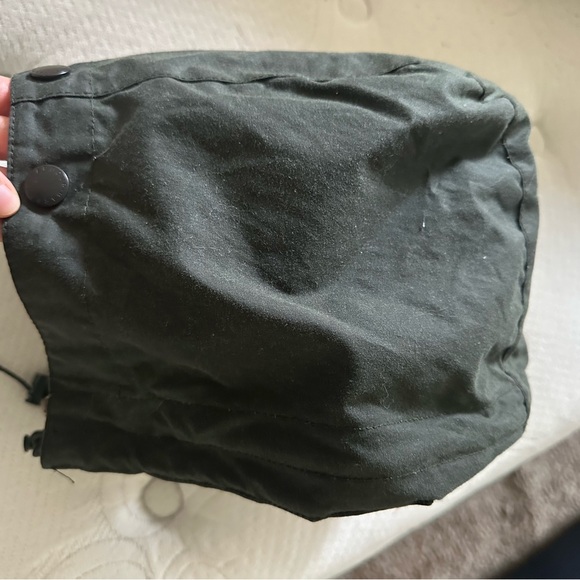 BARBOUR WAXED COTTON HOOD | SAGE - Picture 5 of 5